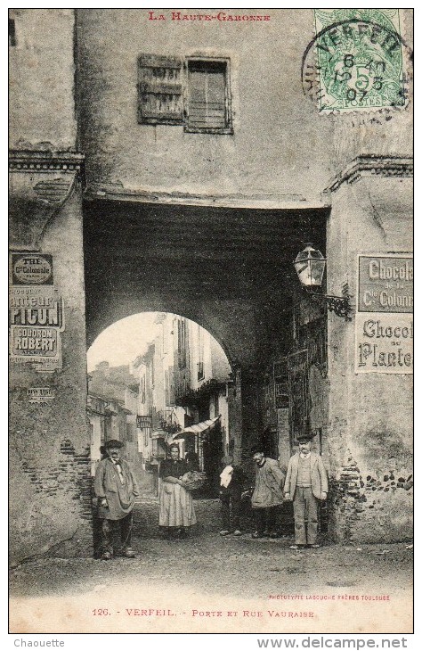 VERFEIL...porteet Rue Vauraise...labouche Freres.. - Verfeil