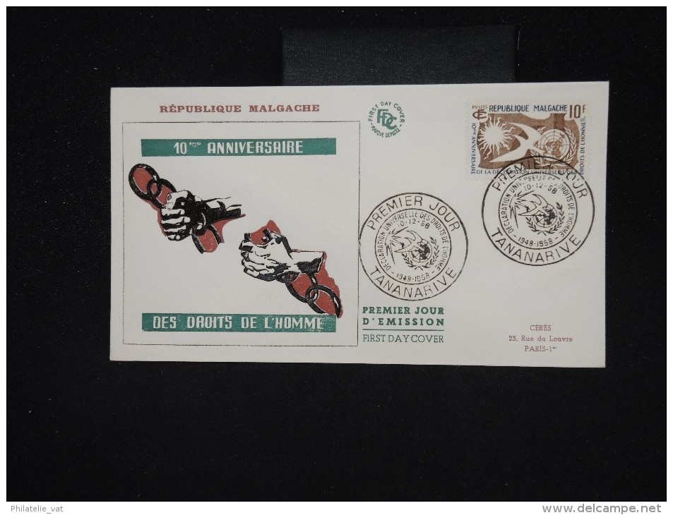 FRANCE - Série de 11 enveloppes de la déclaration des droits de l' homme en 1958 - à voir toutes scannées  - Lot P10199