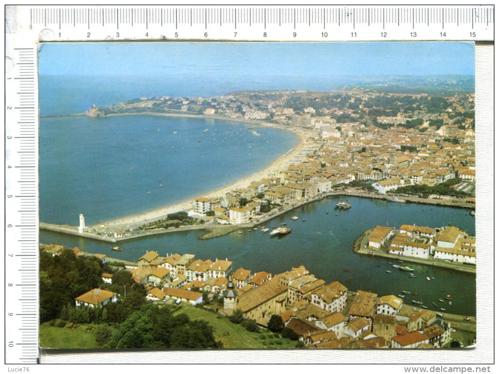 CIBOURE  -   SAINT JEAN  DE LUZ   -   La  Plage  De  St  Jean De  Luz Et  Le  Port - Ciboure