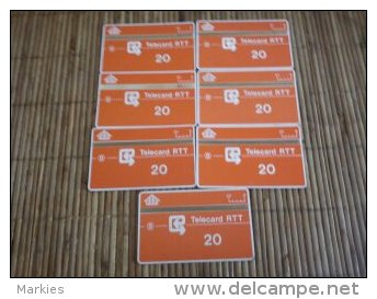 Lot D 14 - 7 Cards Oranje 706 B(N) 706C(N)710G(N)710H(N)712B(N)801A(N)801B(n) - [3] Tests & Services