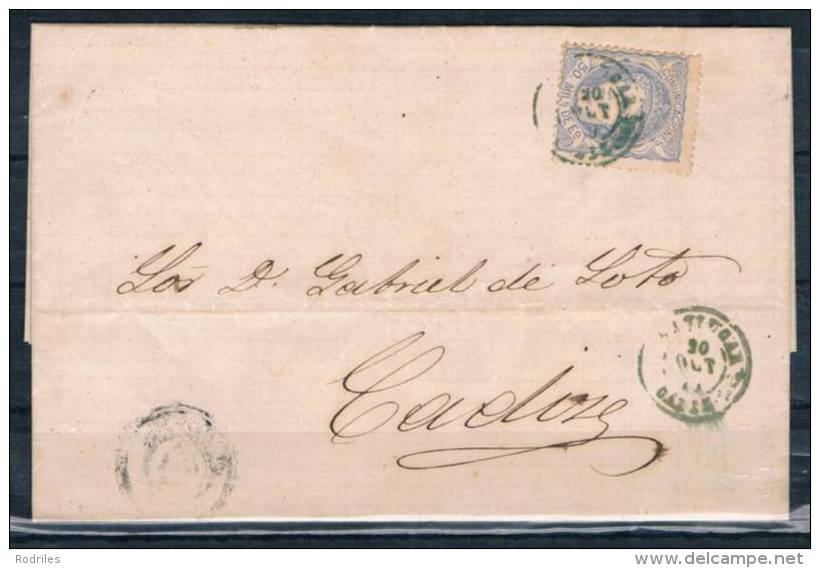 1870.- SANLUCAR A CADIZ - Covers & Documents