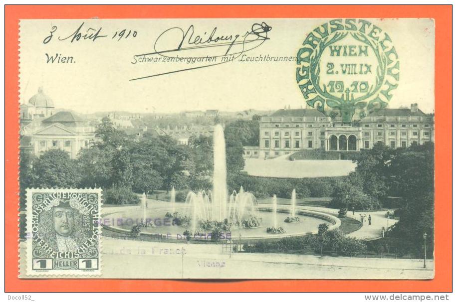 Vienne Neibourgen "  Exposition Internationale De Chasse 2 Aout 1910 " Obliteration + Tampon - Altri & Non Classificati
