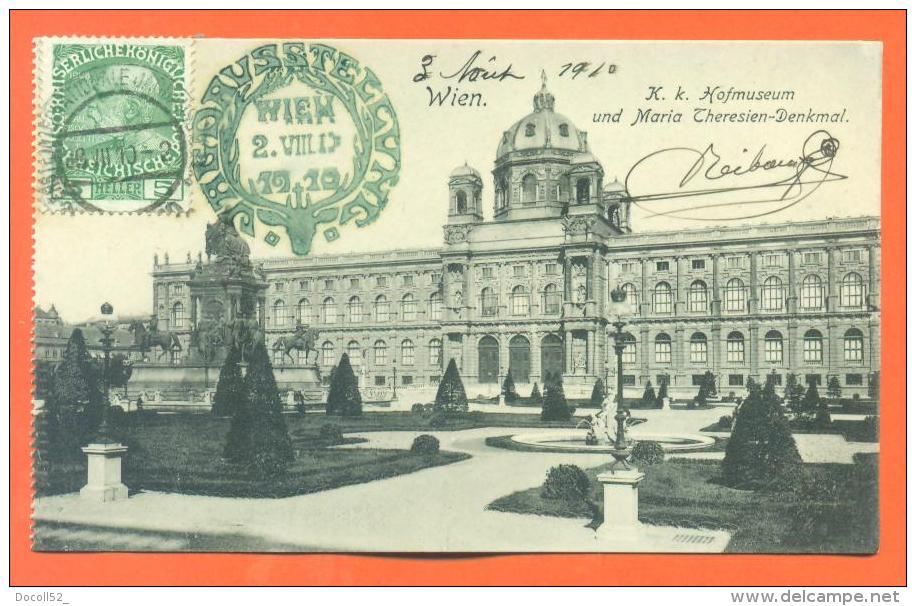 Vienne Neibourgen "  Exposition Internationale De Chasse 2 Aout 1910 " Obliteration + Tampon - Altri & Non Classificati