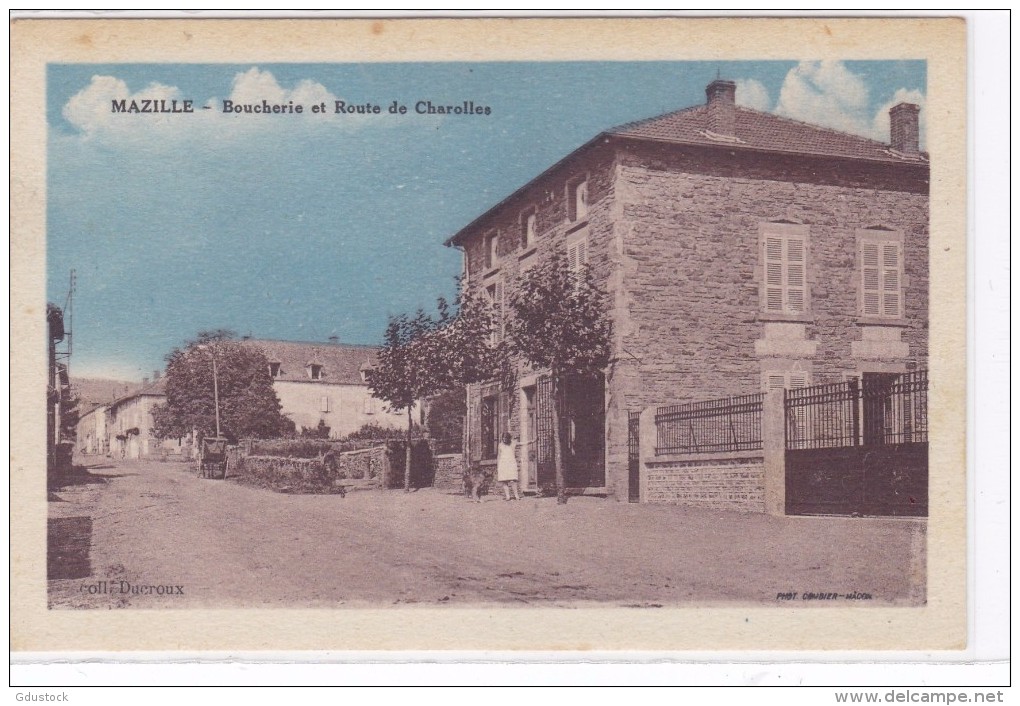 Mazille - Boucherie Et Route De Charolles - Autres & Non Classés