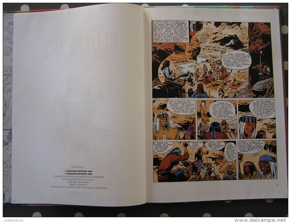 BLUEBERRY Tonnerre à L´ Ouest Charlier Giraud Réédition 2001 Très Bon Etat TBE Editions Dargaud - Blueberry