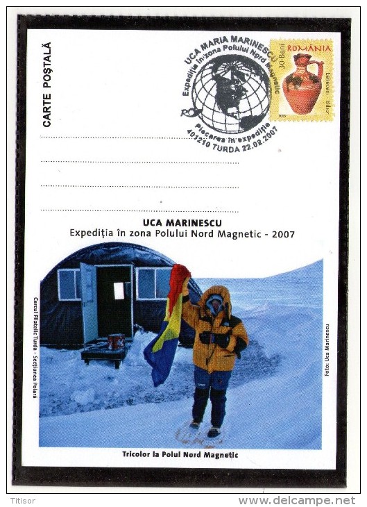 Uca Marinescu At Magnetic North Pole 125 Years. Turda 2007. - Expéditions Arctiques