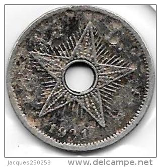 5 Centimes Congo-Belge 1921 - 1910-1934: Albert I