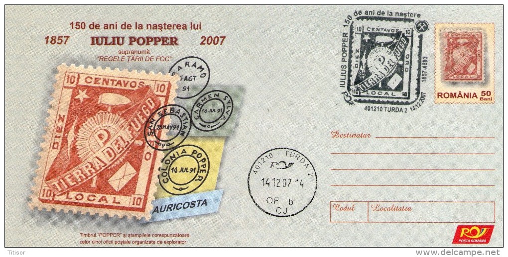 Iuliu Popper, Tiera Del Fuego 150 Years. Turda 2007. - Bases Antarctiques