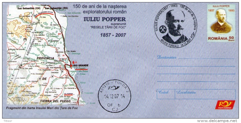 Iuliu Popper, Tiera Del Fuego 150 Years. Turda 2007. - Bases Antarctiques