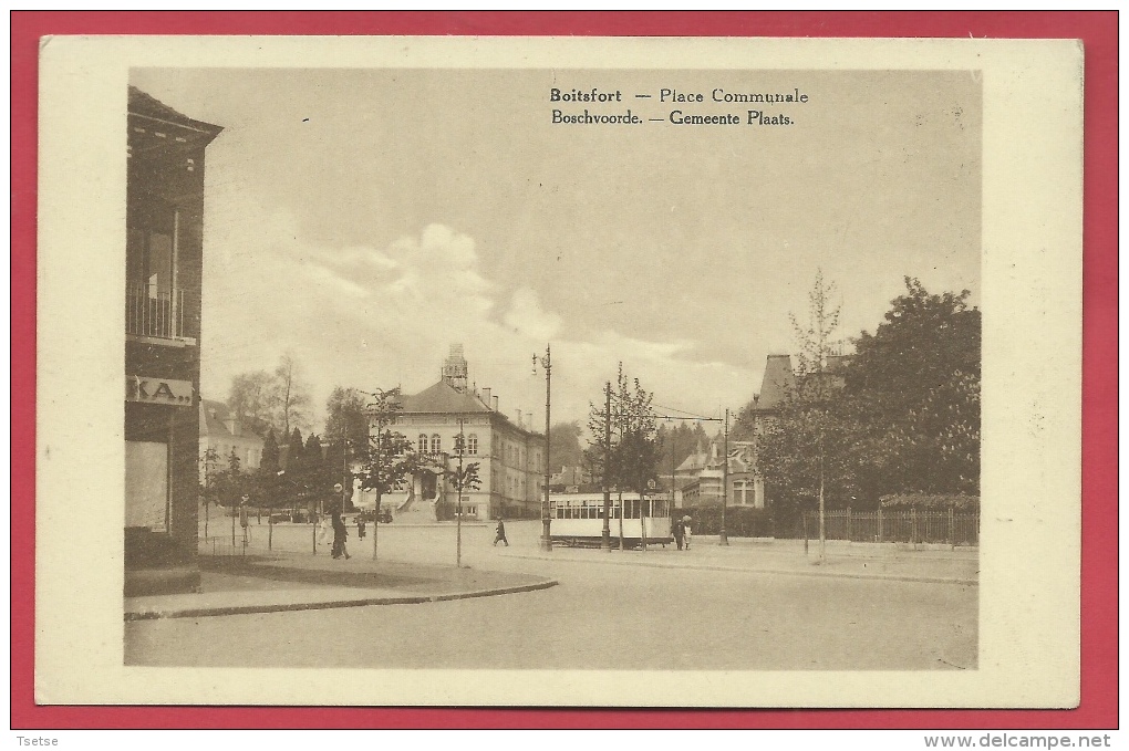 Boitsfort - Place Communale - Tram ( Voir Verso ) - Watermael-Boitsfort - Watermaal-Bosvoorde