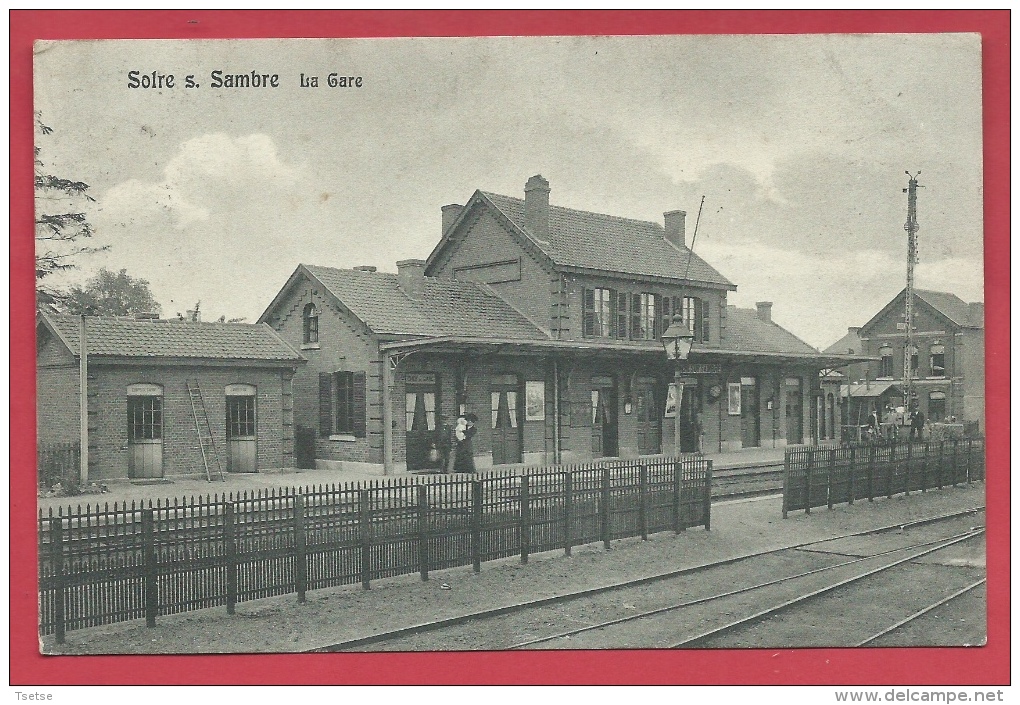 Solre-sur-Sambre - Top Carte - La Gare - 1910 ( Voir Verso ) - Erquelinnes