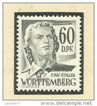 Wurtemberg Occupation Française N°25 Neuf Avec Charnière* Cote 9 Euros - Other & Unclassified