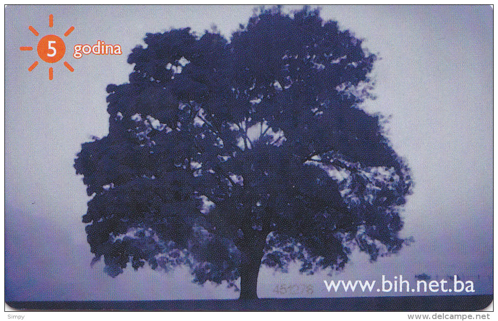 BOSNIA Phonecard With Chip  BH Telecom / Tree / Woman - Bosnia