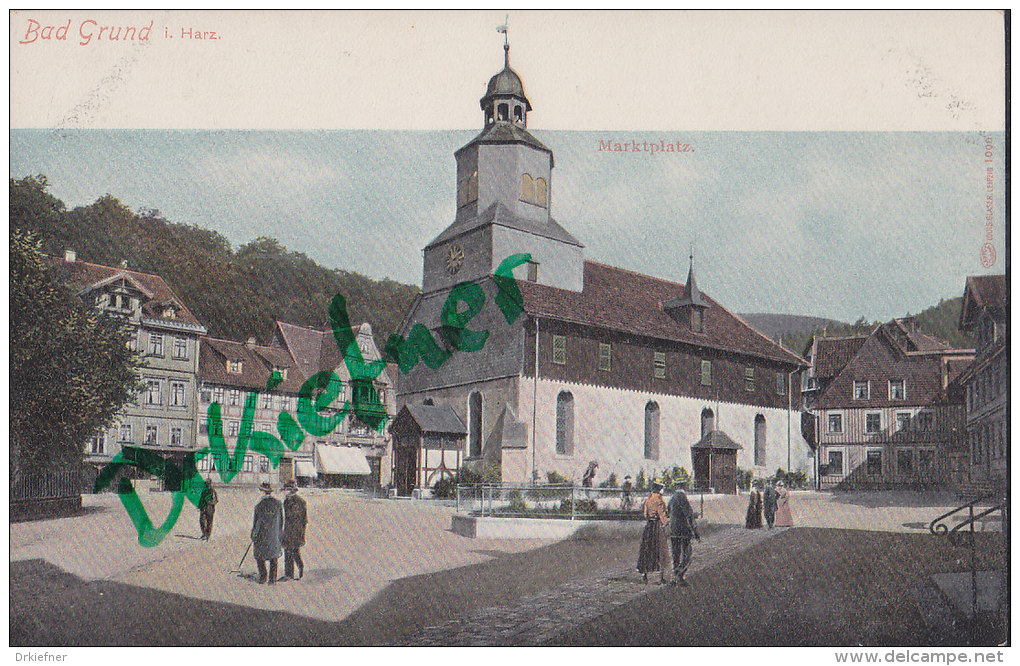 Bad Grund, Marktplatz, Um 1900 - Bad Grund