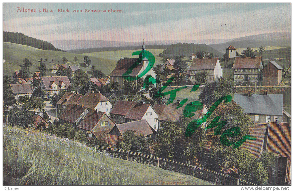 Altenau Im Harz, Blick Vom Schwarzenberg, Um 1905 - Altenau