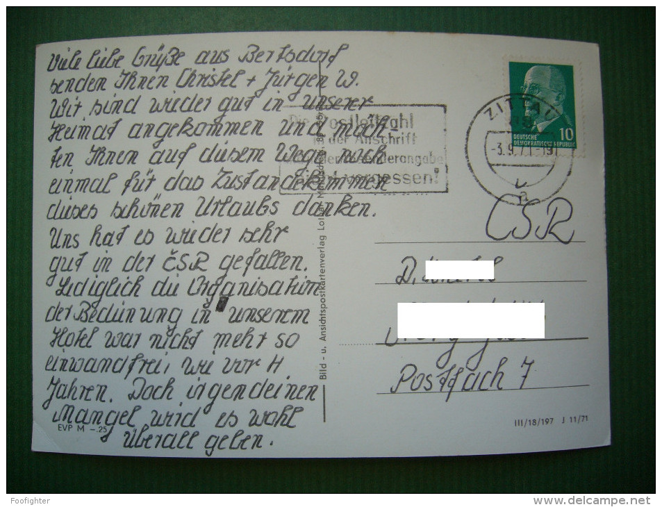 Germany: BERTSDORF Kreis Zittau - Mehrbildkarte - Multiview - Posted 1971 - Zittau