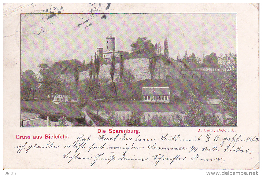 AK Gruss Aus Bielefeld - Die Sparenburg - 1908 (18667) - Bielefeld