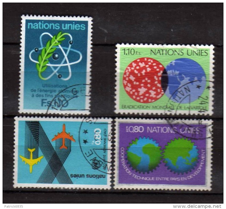 ONU Ginevra ° - 1977/78 -  Zum. 72-75-78-81. Usato - Used Stamps