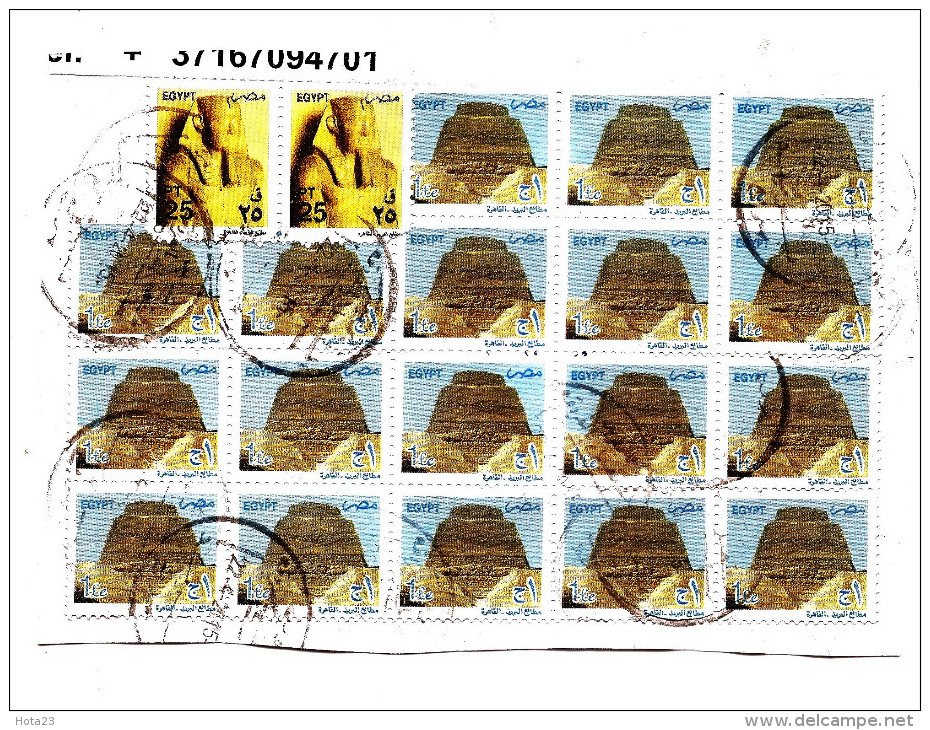 2015 SEPTEMBER EGYPT To Latvia Recomended Letter FRAGMENT - DETAIL ( LOT - ZM  219 ) - Poste Aérienne