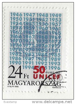 HUNGARY - 1996. UNICEF, 50th Anniversary  USED!!!   I.   Mi: 4419. - Oblitérés