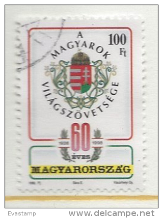 HUNGARY - 1998. World Federation Of Hungarians, 60th Anniversary USED!!!  I.  Mi 4513. - Gebruikt