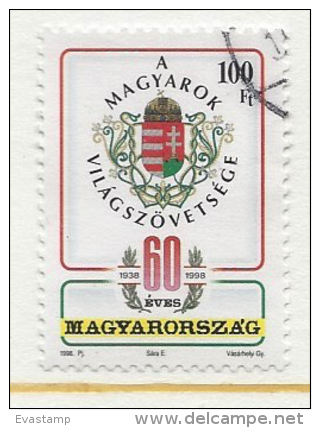 HUNGARY - 1998. World Federation Of Hungarians, 60th Anniversary USED!!!  VI.  Mi 4513. - Oblitérés