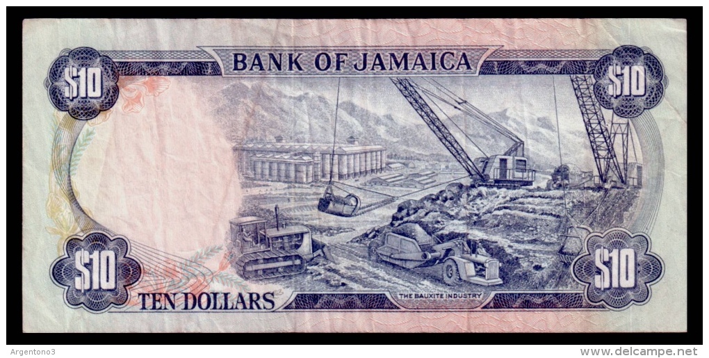Jamaica 10 Dollars 1976 P.62 F - Jamaica