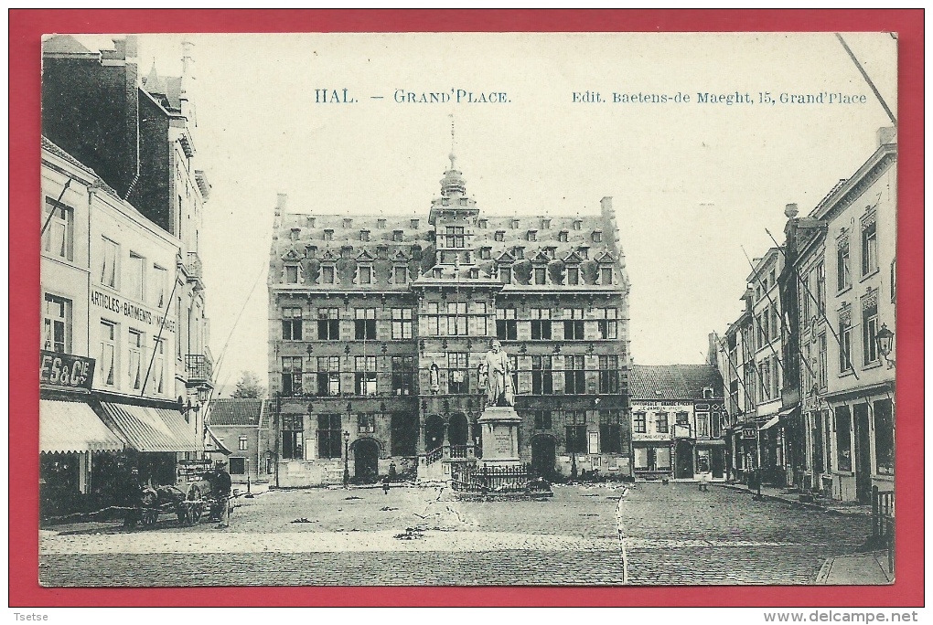 Halle - Grote Markt - 1909 ( Verso Zien ) - Halle