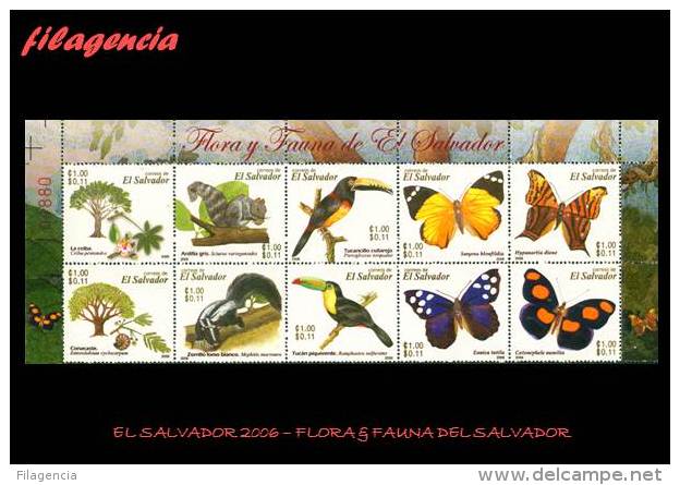 AMERICA. EL SALVADOR MINT. 2006 FLORA & FAUNA DE EL SALVADOR - El Salvador