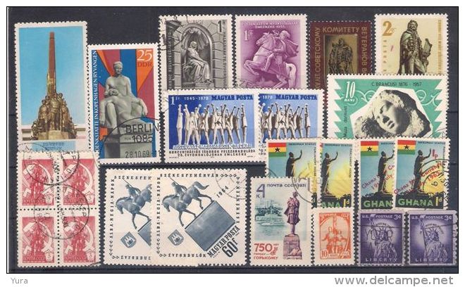 Lot 112 Monuments 2 Scans 46 Different MNH, Used - Monumenti