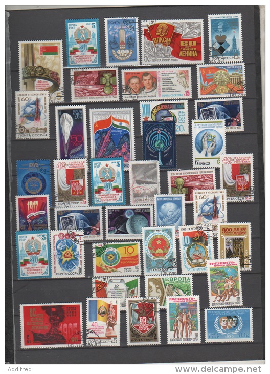 40 Timbres Russe Oblitérés Et Neufs Lot 02 - Vrac (max 999 Timbres)