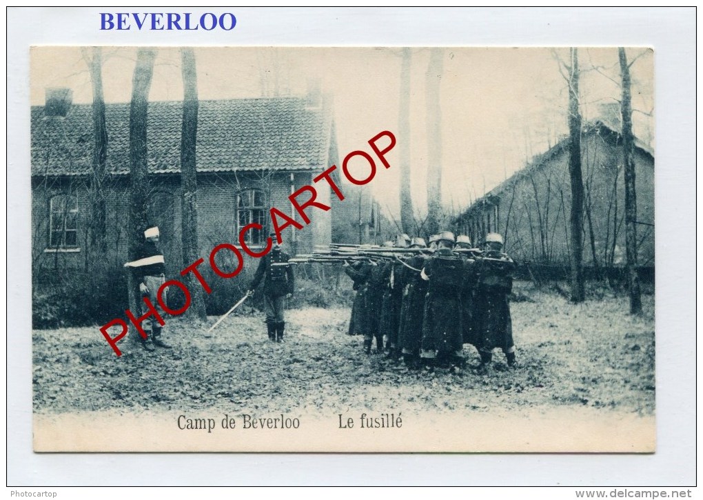 LE FUSILLE-ERSCHIEßUNG-Camp De BEVERLOO-BELGIQUE-BELGIEN-Flandern- - Beringen