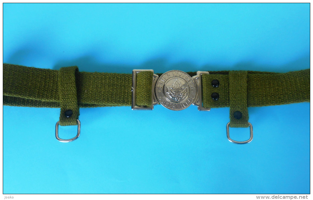 YUGOSLAVIA SCOUT UNION - Vintage Belt Buckle * Scouting Boy Scouts Scoutisme Pfadfinder Scoutismo Sangle Boucle - Scouting