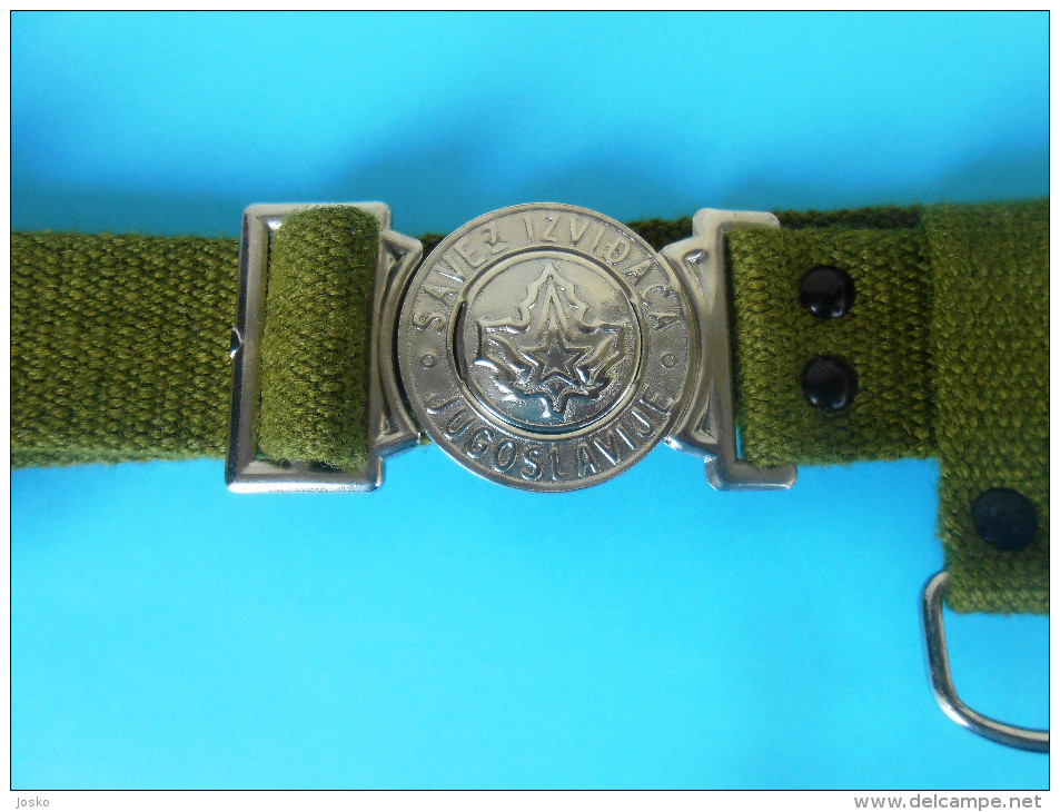 YUGOSLAVIA SCOUT UNION - Vintage Belt Buckle * Scouting Boy Scouts Scoutisme Pfadfinder Scoutismo Sangle Boucle - Scouting