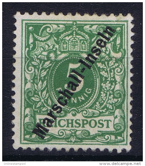 Marschall Inseln: Mi 2 II  MH/*, MNH/**/postfrisch  Gelbe Gummi - Islas Marshall