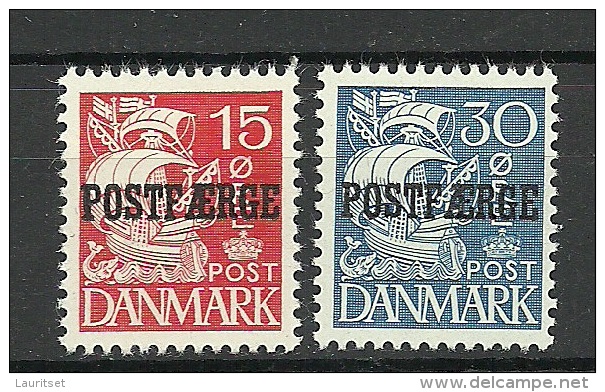 DENMARK Dänemark 1927 Postfähre Michel 12 - 13 * - Paquetes Postales