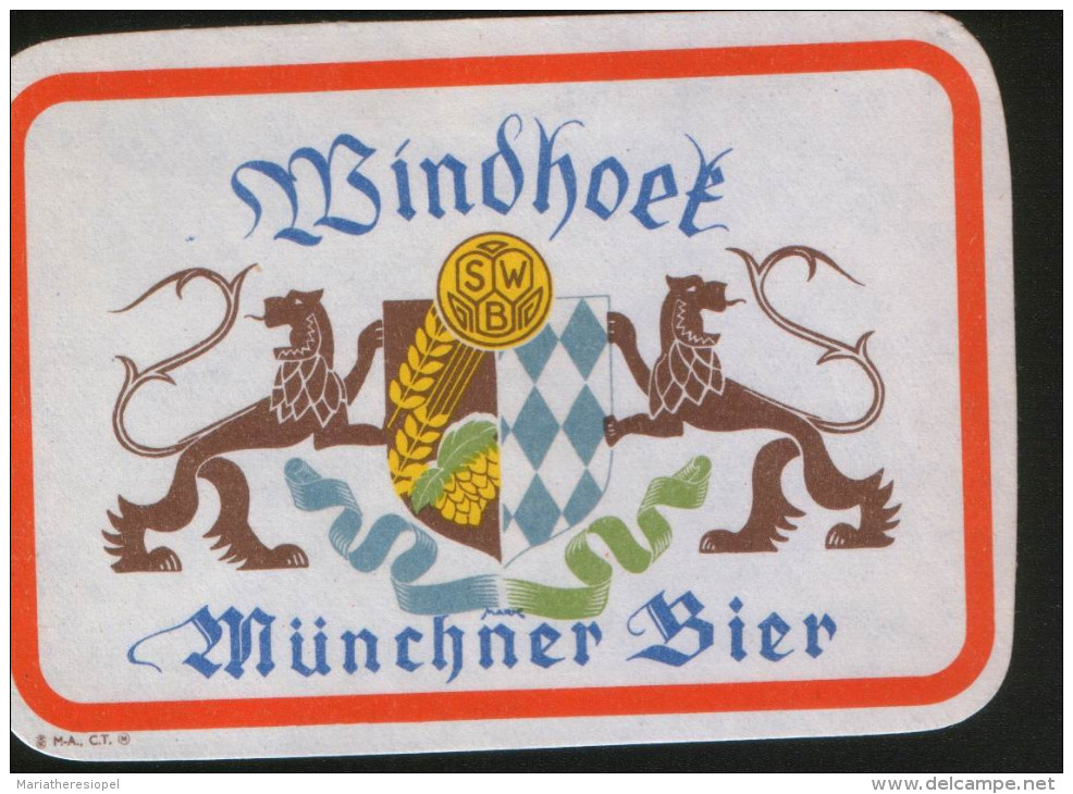 Windhoek Münchner Beer (Namibia), Beer Label From 60`s. - Beer