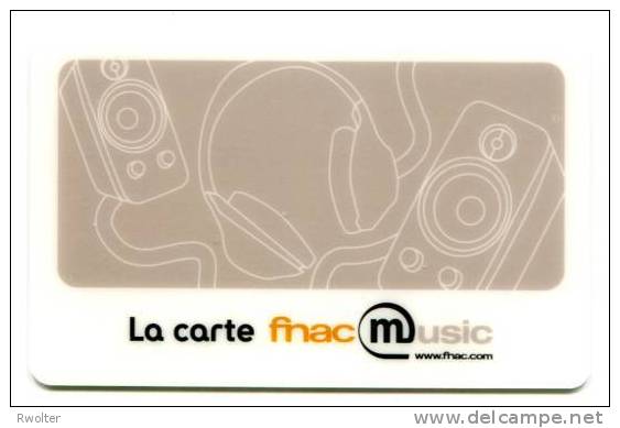 @+ Carte Cadeau - Gift Card : FNAC MUSIC - BEIGE. - Tarjetas De Fidelización Y De Regalo