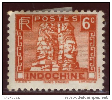 Indochine - Neuf - Charnière Y&T 1931 N° 160 Bayon D'Angkor 6c Rouge - Unused Stamps