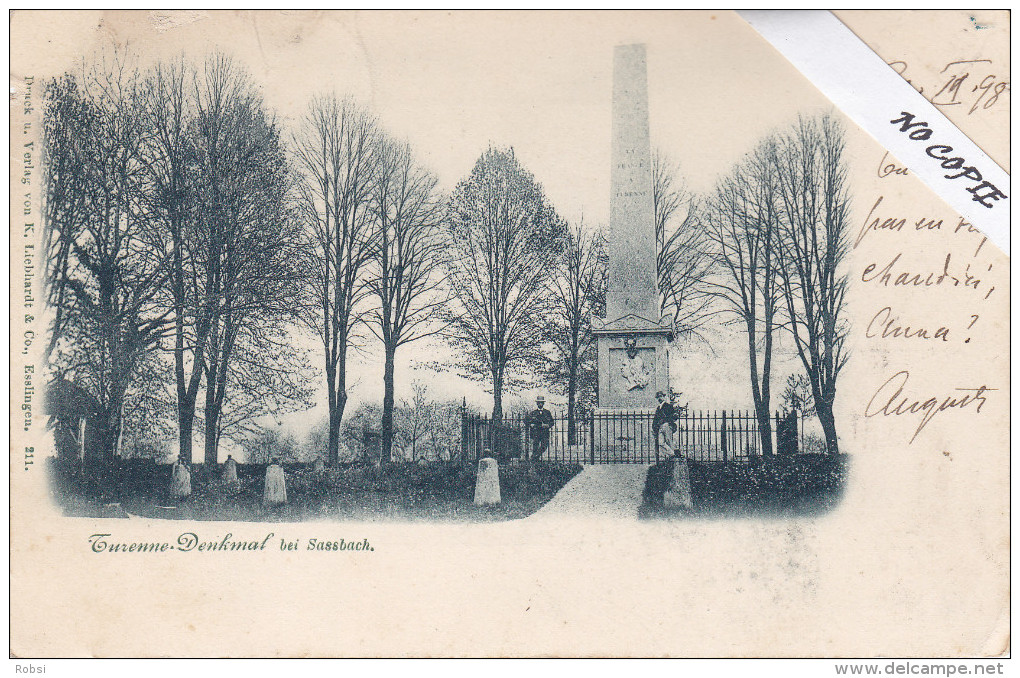 Baden Würtemberg, Sasbach, Turenne Denkmal - Sasbach