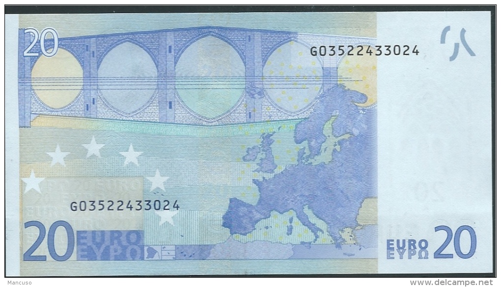 RR  G CIPRO 20 EURO R031 F3  DRAGHI  UNC - 20 Euro