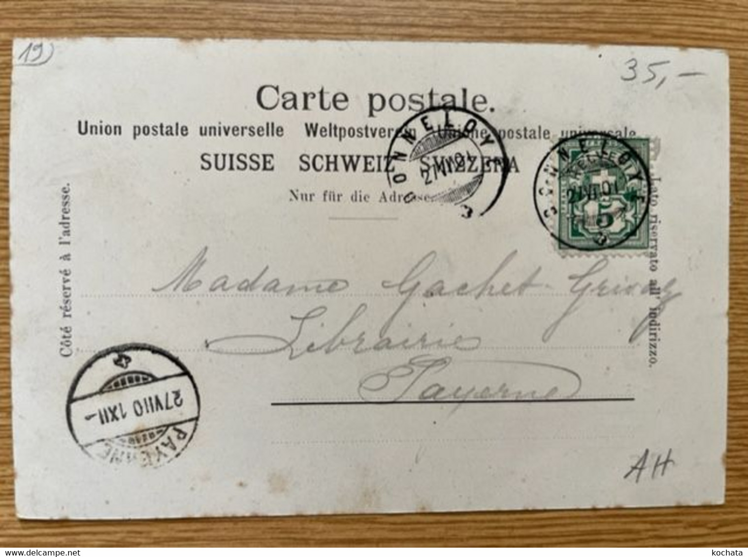 GG335, Donneloye Près Yverdon, Précurseur, Circulée 1901 - Donneloye