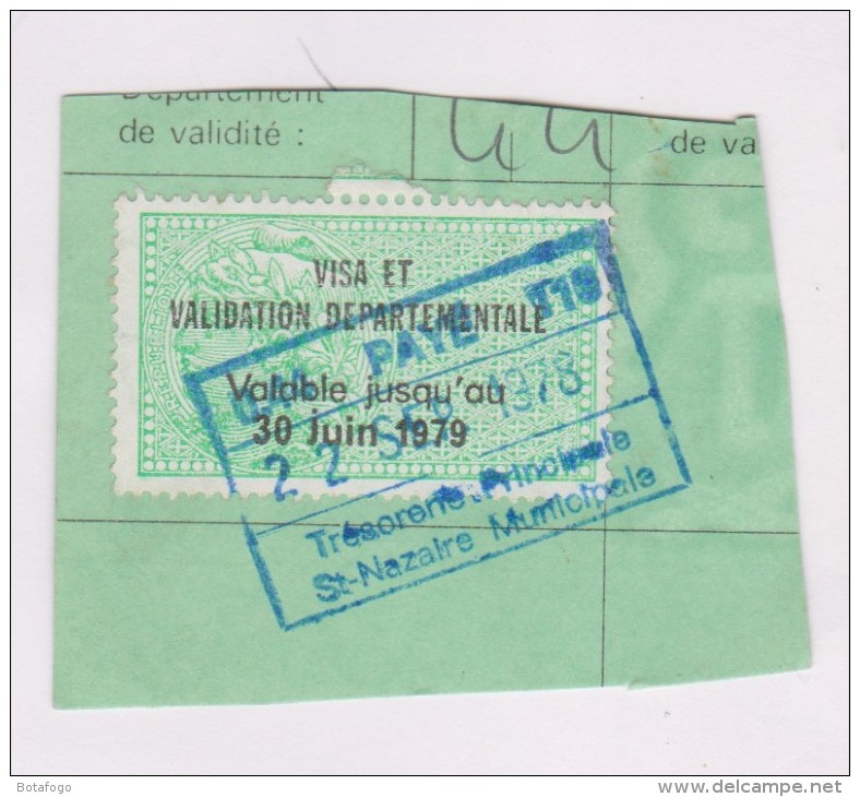 TIMBRE  TAXE PERMIS DE CHASSE VISA 1979, VVD No 116 - 1960-.... Oblitérés