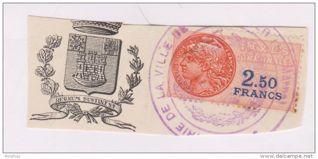 TIMBRE TAXE COMMUNALE Oblitere  No 2,  2.5francs - 1960-.... Oblitérés