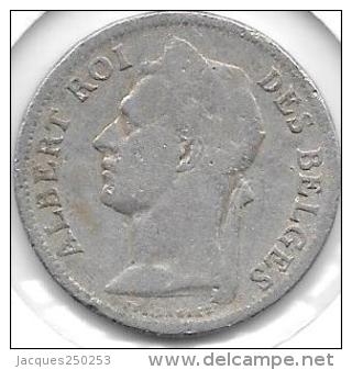 50 Centimes Congo-Belge 1929 FR  9 Fermé - 1910-1934: Albert I.