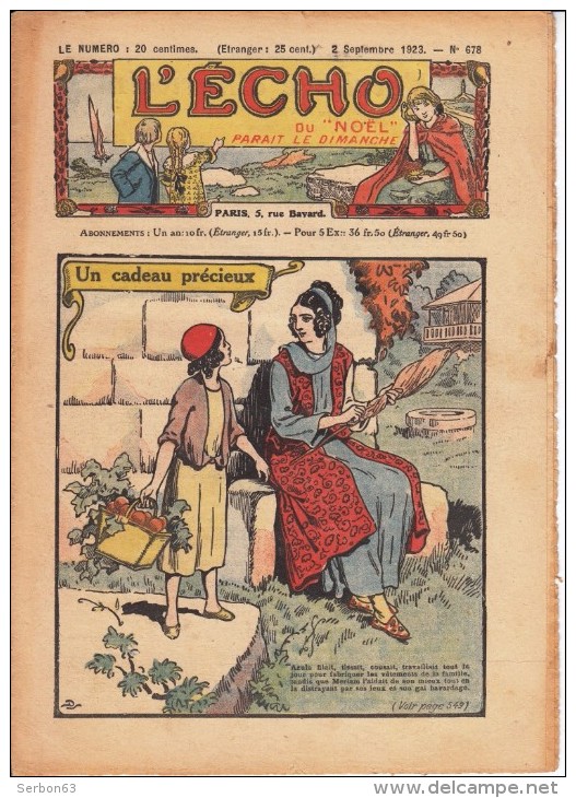 1 L'ECHO DU NOEL N° 678 DU 2 SEPTEMBRE 1923 COMPLET 16 PAGES CORRECTE - L'Echo Du Noël