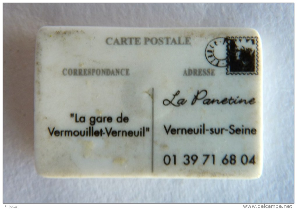FEVE PUBLICITAIRE Perso LA PANETINE - VERNEUIL 78 - La Gare De Verneuil Vernouillet - Regions