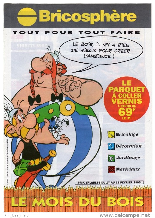 ASTERIX - PUBLICITE BRICOSPHERE 1995 - ASTERIX ET OBELIX - Astérix