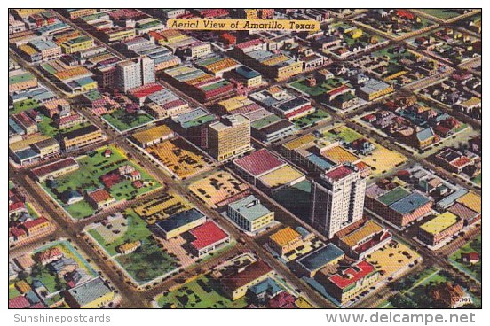 Aerial View Of  Amarillo Texas - Amarillo