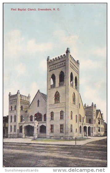 First Baptist Church Greensboro North Carolina 1910 - Greensboro